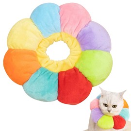 Fayemint Pet Protective Collar, Soft Cat Protective Collar, Adjustable Cat Collar, Colourful for Pets, Cats, Dogs, Puppies, Kittens After Surgery and Injuries