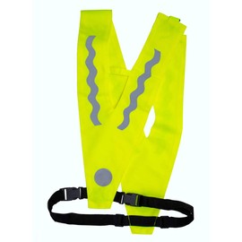 REALflex -V II Safety Collar, Light Collar, Throw, Reflector Collar for Adults with Waist Belt. Visibility Traffic Safety for Cyclists, Seniors, Strollers, Gift for Seniors