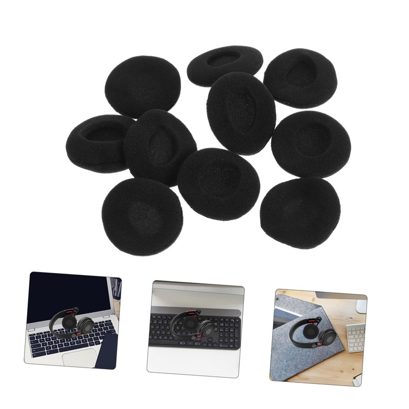 SHINEOFI 10Pcs Ear Pad Covers for Headphones Earbud Replacement Cushions