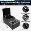 Upgraded Center Console, Truck Bench Front Seats Center Console Organizer