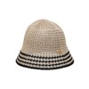 Hazzys (대구신세계)베이지 라인배색 면혼방 벙거지모자 HILG5E110I2 (Daegu Shinsegae) Beige Line