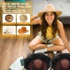 Wonderjune 2 Pcs Cowboy Hat Box for Storage Collapsible Sturdy