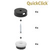 'Wagner QuickClick Glides – Set of 4 for Screwing On/Ultrasoft