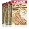 Kedem Whole Wheat Crackers, 9oz (3 Pack) | Wholesome &