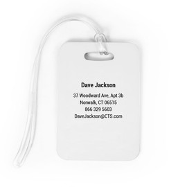 Swimming Luggage & Bag Tag | Eat Sleep Swim | Custom Info on Back | Large | Navy