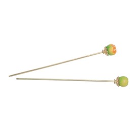 Vaguelly 2pcs Retro Simulation Orange Hair Clips for Women Elegant Headdress Hair Accessories Charming Fruit present