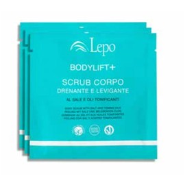 LEPO Bodylift + Body Scrub, 3 x 40g, Exfoliating Treatment with Sea Salt and Natural Oils, Pack of 3, for Velvety and Radiant Skin