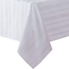 (150cm x 210cm Oval, White) - Newbridge Satin Stripe Weave