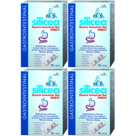 (4 PACK) - Hubner - Silicea Gastro Intestinal Gel | 15x15ml sachet | 4 PACK BUNDLE