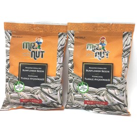 Mr. Nut Mr Nut Roasted UNSALTED SunFlower Seeds 5 oz,PACK of 2 (Aycicek cekirdegi)