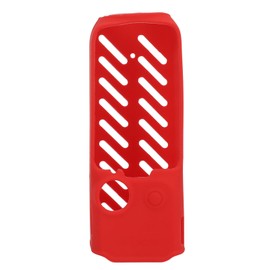 Silicone Case for Osmo Pocket 3 Action Camera Anti Scratch Non Slip Hollow Out Heat Dissipation Holes Protective Sleeve Cover Red