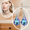 Baroque Hanging Earrings 925 Silver Austrian Crystal - Jewellery Real