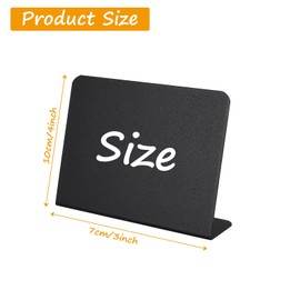 JMIATRY 20 Pcs Mini Chalkboard Signs, 4 x 3 inch Chalk Board Sign, Small Blackboard Signs for School Birthday Wedding Party Food Price and Tags