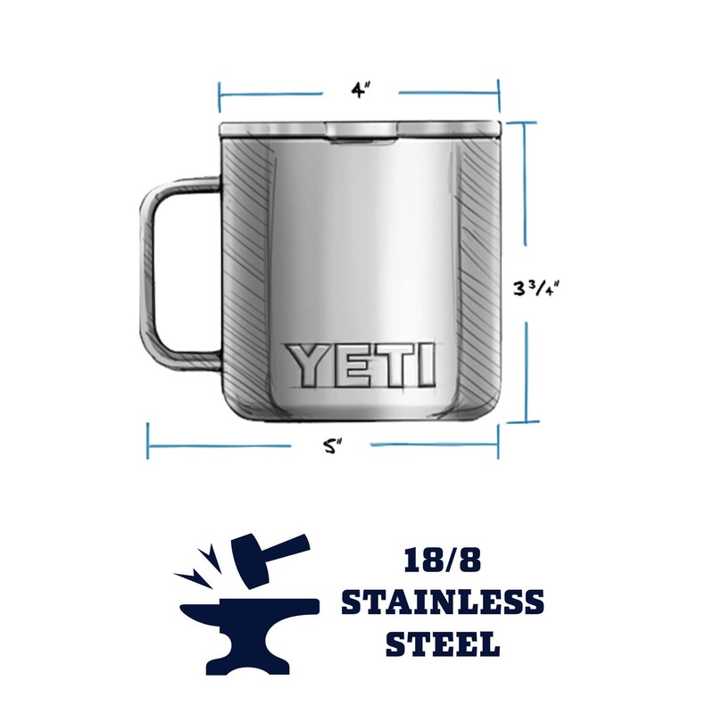 YETI Stainless Steel Rambler Drinking_Cup, Vacuum Insulated, with MagSlider Lid,