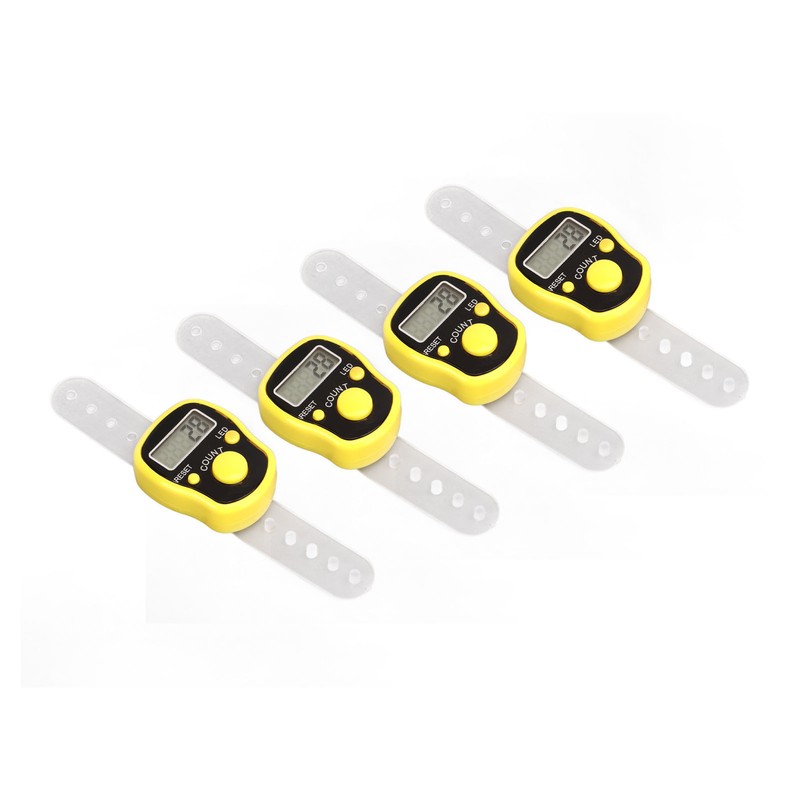 5PCS Finger Counter Adjustable Reset Button 5 Digit Number Hand