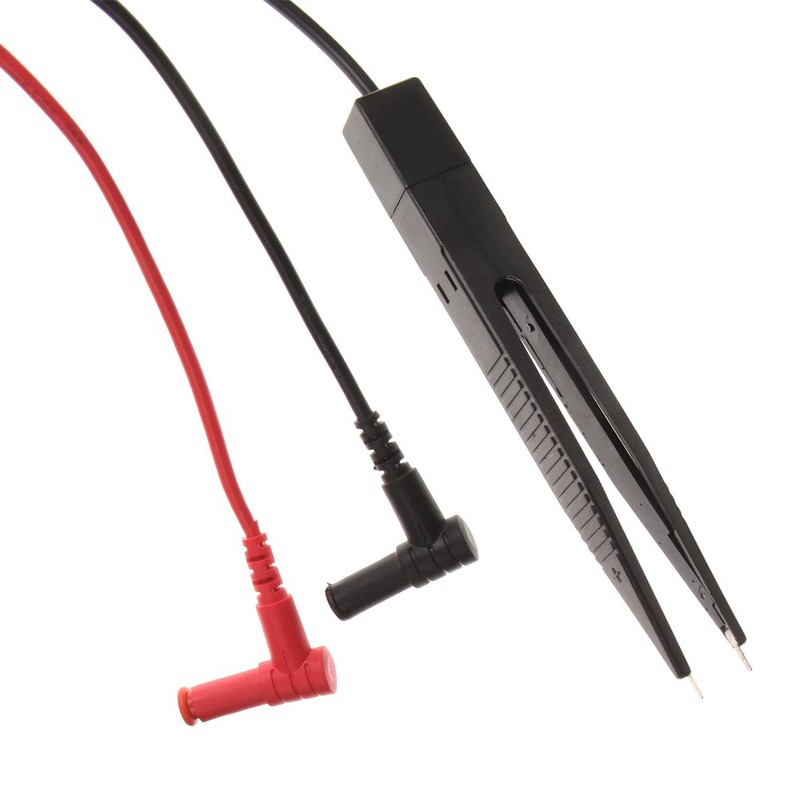 GOSONO 2pcs/lot SMD Inductor Test Clip Probe Tweezers for Resistor