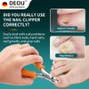 DEOU Thick Nail Manicure Heavy Duty Inlay Nail Clippers, Professional