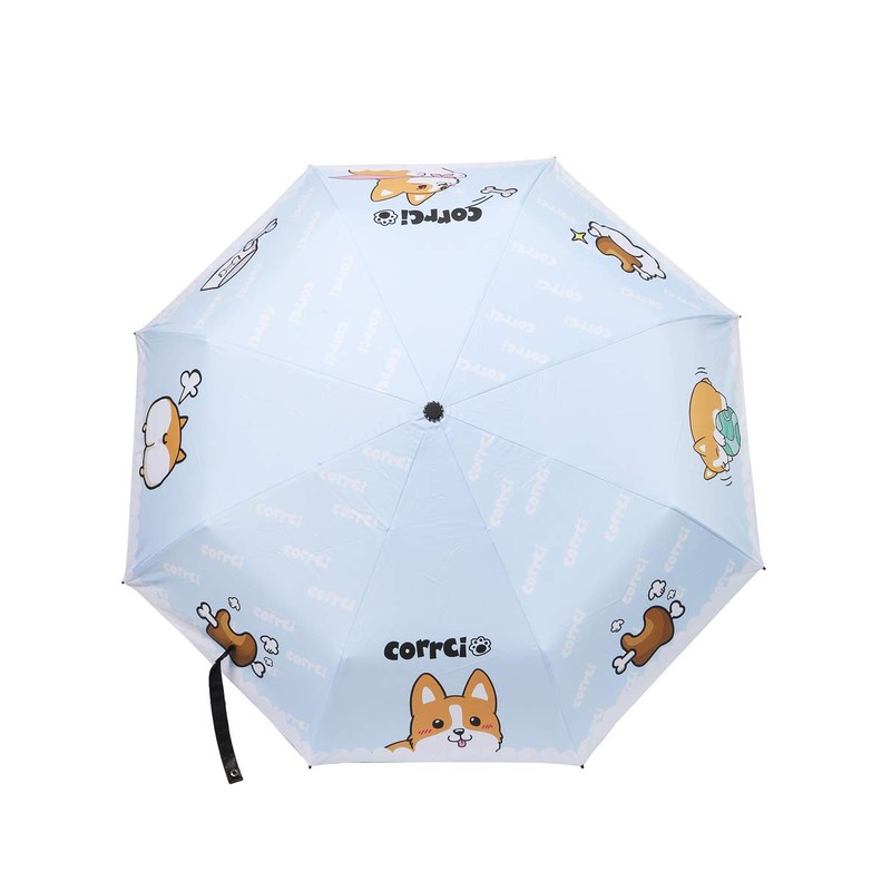 Nayothecorgi Corgi Themed Umbrella, Blue, 10" x 2.5" x 2.5",