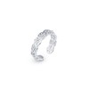 Amberta 925 Sterling Silver Toe Ring Adjustable Women's Dolphin Flowers