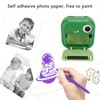 Kids Printer Camera DIY Doodle Thermal Printing Cartoon Dinosaur Appearance