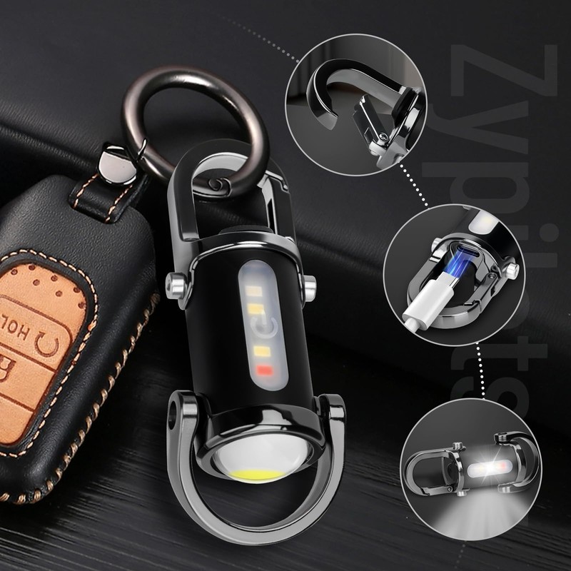 Zypilatsry 1200LM Super Bright Mini Led Flashlights USB Rechargeable Small