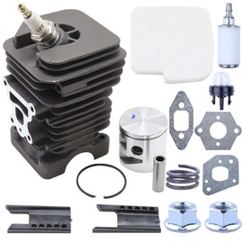 Hyceker 42cc Cylinder Piston Kit for Poulan Pro PP4218A PP4218AVX PR4218 PR4016 PP3516AVX PPB4218 SM4218AV SM4518AVX PPB4018 PPB3416 PP3416 PP3516 PP3816 Chainsaw 41mm Top End Rebuild Kit 530071884