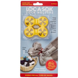 Loc A Sok Sock Locks (Pack of 40) All Yellow