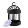 WEDDINGSTAR Miniature Classic Round Decorative Birdcages-Pack of 4-Black