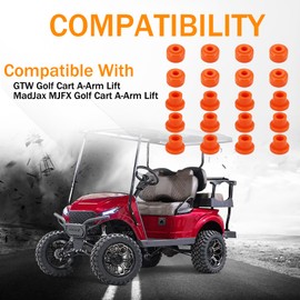 Replacement A-Arm Bushing Kit for GTW Golf Cart Front A-Arm Lift, Compatible With MadJax MJFX A-Arm Lift