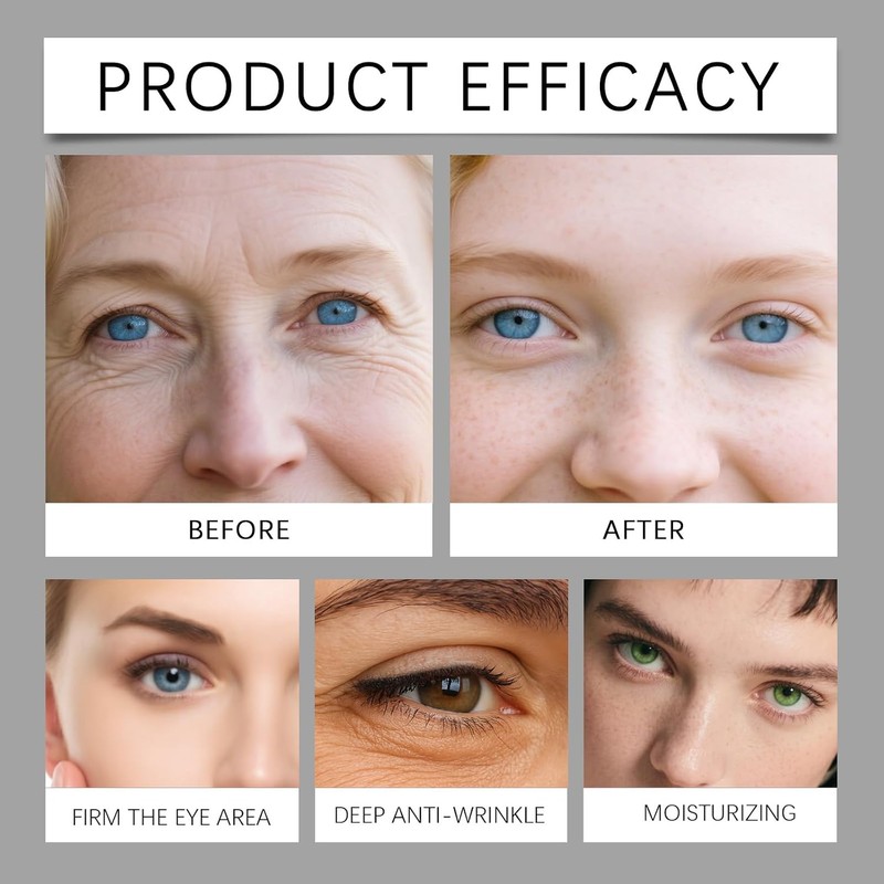 Crema de Ojos con Péptidos, para hinchazón y bolsas, Ojeras,