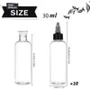 Empty Squeeze Dropper Bottles with Twist Top Cap,10Pcs Plastic Squeeze