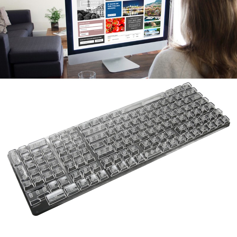 Keycap Set 132 Keys High Transparent PC CBSA Heigh Matte