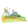 papercrush® Pop-up Card with Women's Bicycle - 3D Birthday Card