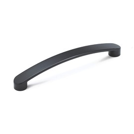 Richelieu Hardware BP80710160900 Monterey Collection 6 5/16-inch (160 mm) Center-to-Center Matte Black Modern Arched Cabinet and Drawer Pull Handle for Kitchen, Bathroom, and Furniture