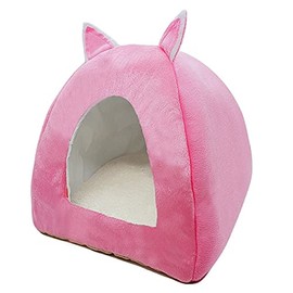 Cama para Mascotas Linda cama de gato interior gatito interior cálido pequeño para gatos perros perros nido plegable gato cueva ropa de felpa de...   