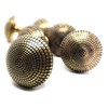 French Furniture Fittings Antiqued Brass DIMPLE KNOBS - Set of