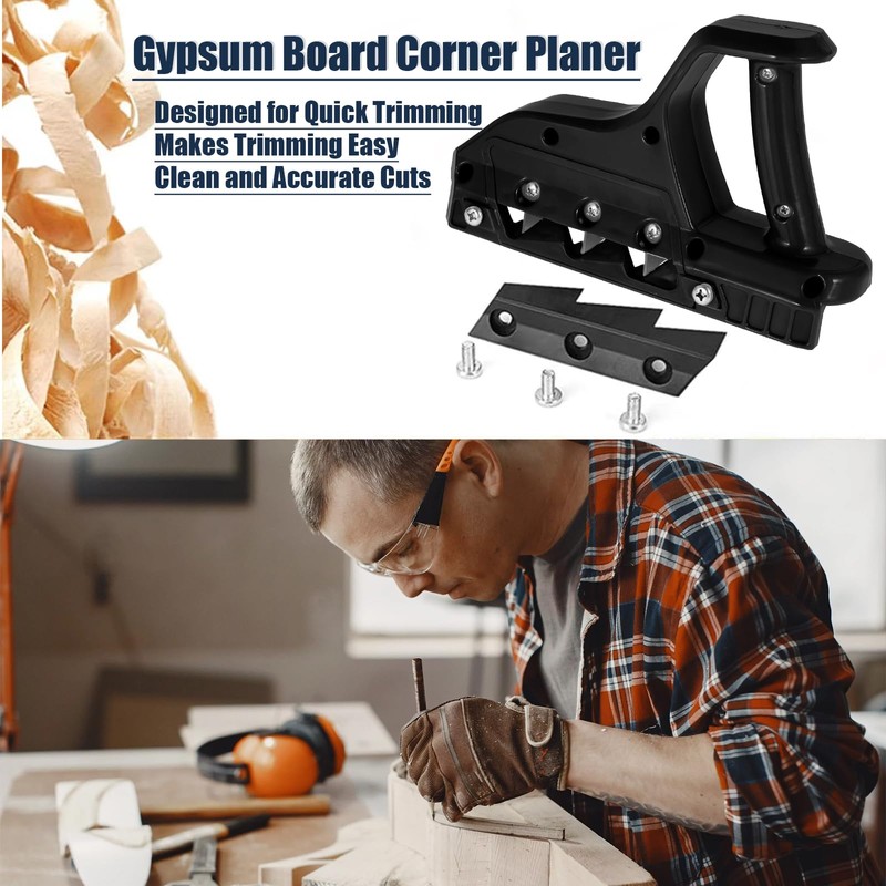Drywall Chamfer Tools,Plasterboard Edger Fast Cutter,Precise 45° 60° Gypsum Board