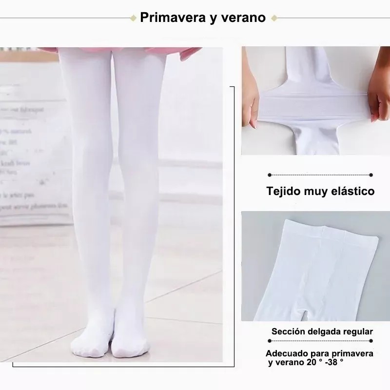 DIUNASENG 3 Mallas Niña Panti Medias Delgada Resistente Opacas Ballet