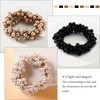 Pearl Hair Ties Elastic Hair Scrunchies Faux Pearl Hair Ropes