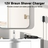 12V Charger for Braun Shaver Series 1 3 5 7
