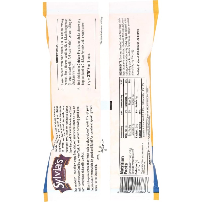 Sylvia's Crispy Fried Chicken Mix, 10 oz, 3 pk