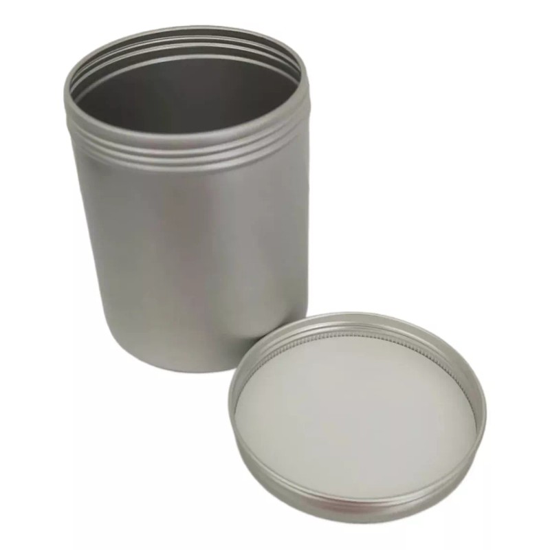 Meliars Tarro Pomadera Aluminio 500 Grs Con Taparosca (5 Piezas)