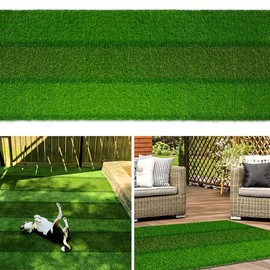 Petgrow Artificial Grass Turf 1FTX34FT, 0.8 Inch High Density Synthetic Grass,Indoor Outdoor Runner Rug Grass with Drain Hole for Dog Garden Backyard Patio Balcony Entryway Landscape Decoration