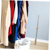 Zerodeko Retractable Clothes Drying Rod, Adjustable Wardrobe Hook Rod, Metal