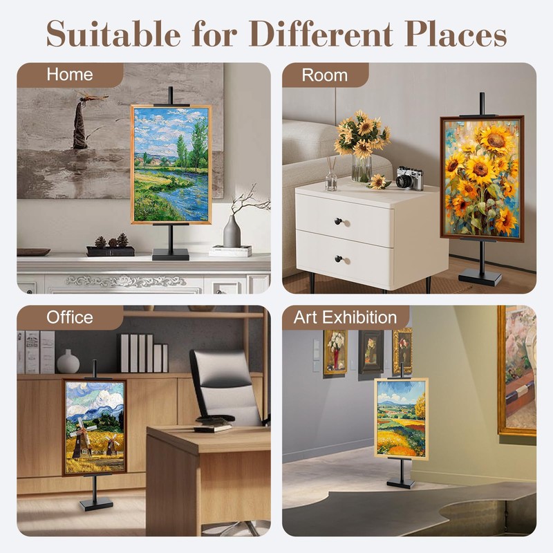 AZEAM Tabletop Easel Stand,Adjustable Poster Stand for Frames up to