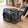 JTPAWS Foldable Expandable Soft-Sided Pet Carrier Bag for Cats &