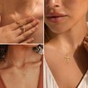 TINGN Gold Cross Necklace for Women 14K Gold Plated Cross