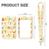 Colorful Alphabet Lanyard with ID Card Holder, Fun ABC Pattern