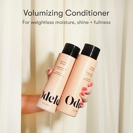 Odele Acondicionador Voluminizador Sin Sulfatos Que Aporta Hidratación, Brillo Y Volumen Para Cabello Liso U Ondulado, 32 Onzas Líquidas