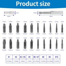 IUSOT Screw Extractor Set, 22-Piece Screw Extractor Kit, Professional Screw Remover for Damaged Screws, HSS Tool with Bit Holder and Adapter for Screws and Nuts